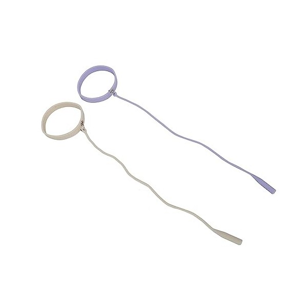 Lot de 2 pinces à épiler pour extension de cils, bracelet en silicone, pince à épiler, protecteur de poignet, violet et blanc