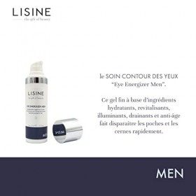 Gel Anti-Âge Contour des Yeux pour Homme 30 ml - Gel Hydratant et drainant Anti-Rides - Réduit les Cernes et les Poches - Eye