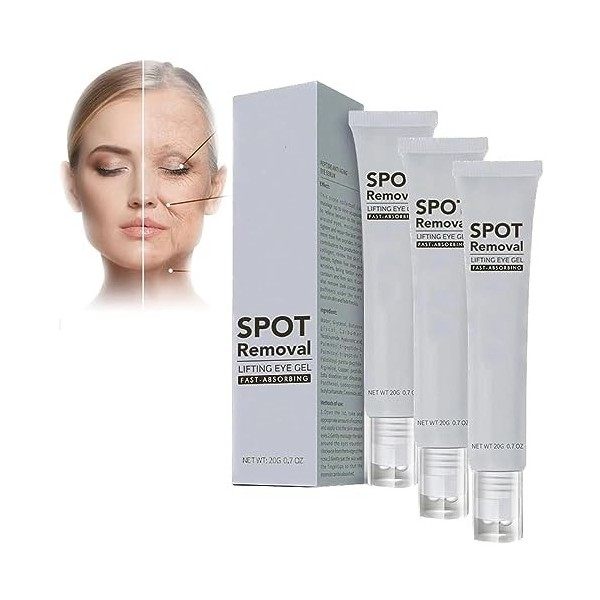 Gel pour les yeux liftant Milkia Spot Removal, Awaken Peptide Lifting Eye Gel, Collagène Ball Massager Eye Cream, Gel anti-ri