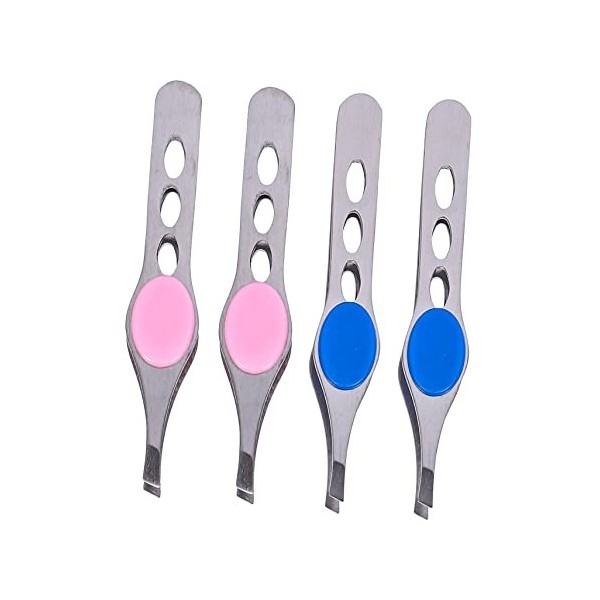 FOMIYES Pince À Sourcils En Acier Inoxydable 4 Pièces Ensemble De Cheveux Outils Pour Ongles Pince À Épiler Pour Le Visage Pi