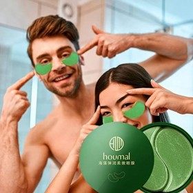 LOVOICE Coussinets de Gel pour Les Yeux | Les Patchs pour Les Yeux à lextrait dalgues Naturelles réduisent Les Poches sous 