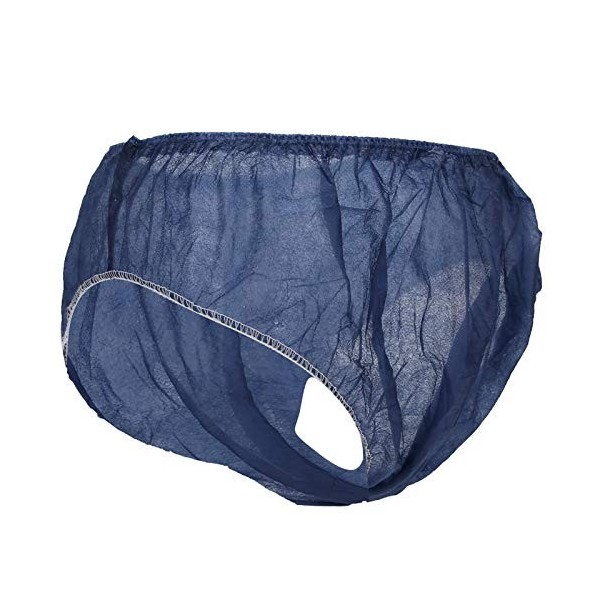 Zerone 20 Pièces sous-vêtements Respirants Jetables Unisexes, Fibres Fines, Renfort Double Ligne, Bleu, pour Sauna Spa, Centr