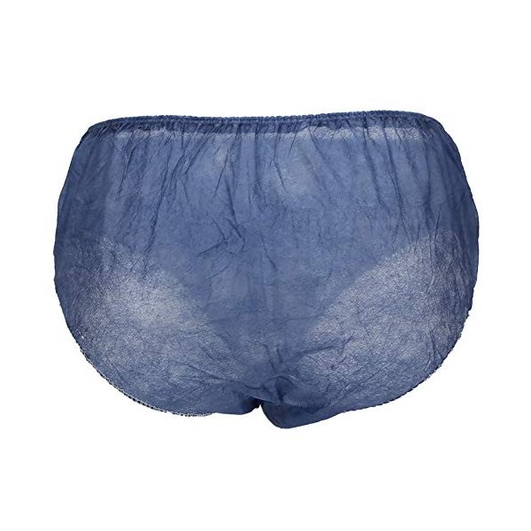 Zerone 20 Pièces sous-vêtements Respirants Jetables Unisexes, Fibres Fines, Renfort Double Ligne, Bleu, pour Sauna Spa, Centr