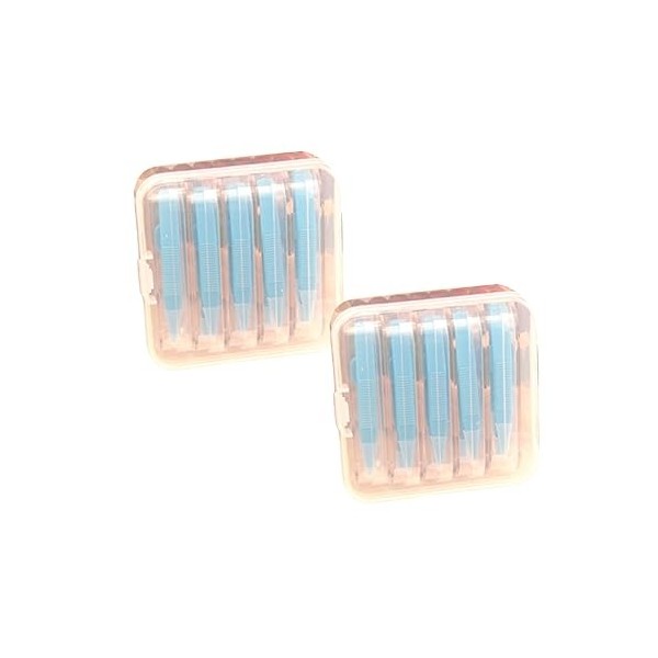 FRCOLOR 2 Boîtes Dissolvant De Contact Doux De Dissolvant De Lentille Extracteur Dinséreuse De Lentilles Pince à Épiler Et D