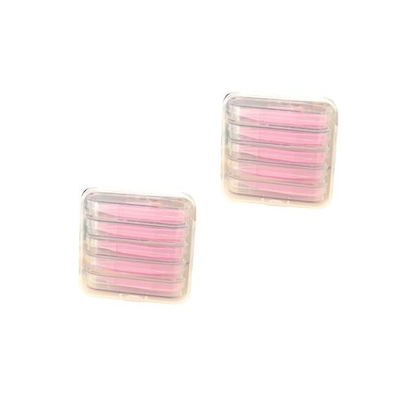 FRCOLOR 2 Boîtes Dissolvant De Contact Doux De Dissolvant De Lentille Extracteur Dinséreuse De Lentilles Pince à Épiler Et D