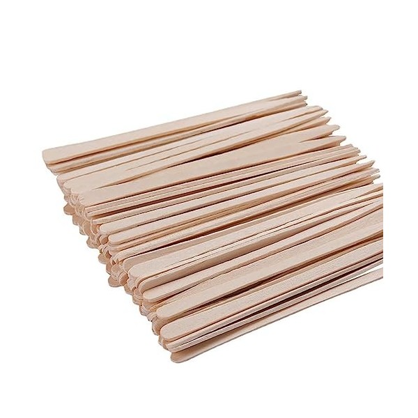 FSSTUD Lot de 1 000 bâtons de cire en bois pour épilation des sourcils, épilation du visage, fournitures pour le corps et les