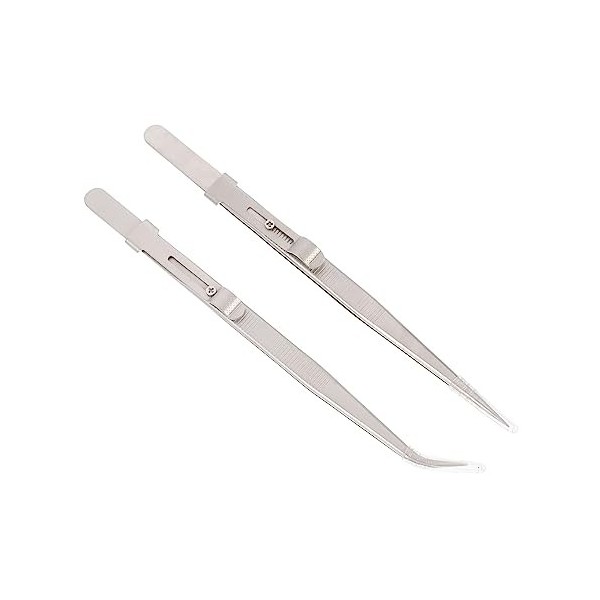 minkissy Lot de 2 pinces à épiler pour bijoux en strass - Pince à épiler de précision - Outil de maquillage - Kit de maquilla