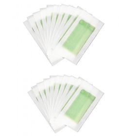 FIOERDTUIE 20 pièces épilation bandes dépilation corps et visage épilateur cire épilation bande jambe bras visage lèvre supé