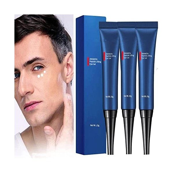 Openeyes Awaken Peptide Lifting Eye Gel,Gel anti-rides pour les yeux,Augmente le raffermissement des yeux anti-rides,Crème an