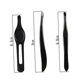 Beaupretty 1 Pince à Éclats Pincettes Pointues Pince à Sourcils Mini Pince à Épiler Oblique Pinces à Sourcils Pince à Épiler 