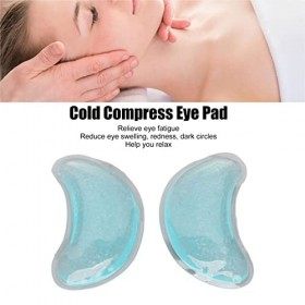 Gel Ice Pack, Compresses Oculaires Rafraîchissantes Réutilisables et Patchs Sous les Yeux, Compresse Oculaire en Gel pour Fat