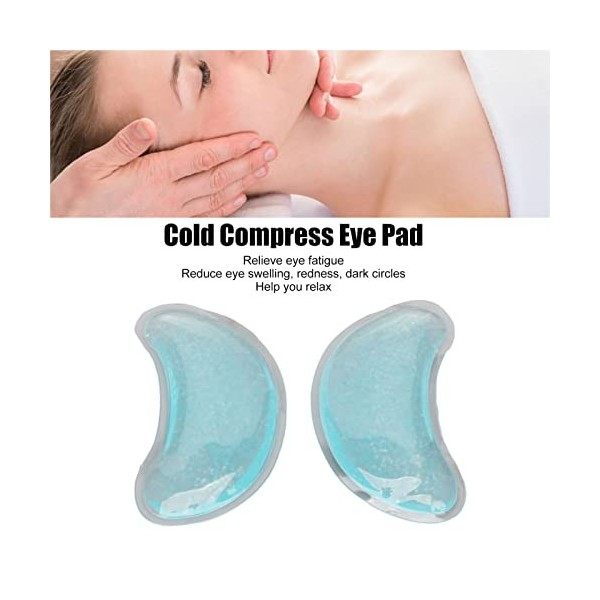 Gel Ice Pack, Compresses Oculaires Rafraîchissantes Réutilisables et Patchs Sous les Yeux, Compresse Oculaire en Gel pour Fat