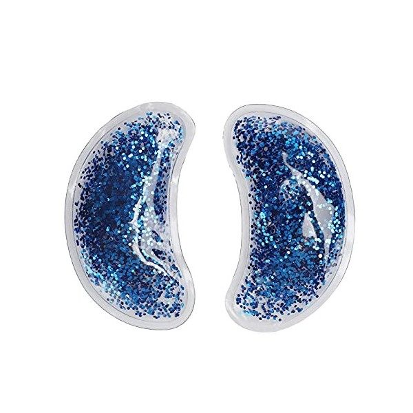 Gel pour les Yeux, Patchs Hydratants Sous les Yeux, Coussin de Gel pour les Yeux Réutilisable, Thérapie Chaude et Froide pour