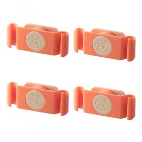 Lot de 4 supports de câbles robustes et fiables - Outil de gestion de câbles durable pour économiser de lespace - Organisate