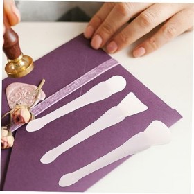 COHEALI 3 Pièces Grattoir Silicone Spatule Nettoyant Cire Sceau Timbre Spatules Cire Spatule Pratique Cire Retrait Spatules N