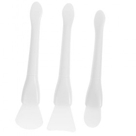 EXCEART 3 Pièces Spatule En Silicone Grattoir Nettoyant En Plastique Blanc Spatules Pratiques Pour Enlever La Cire Nettoyant 