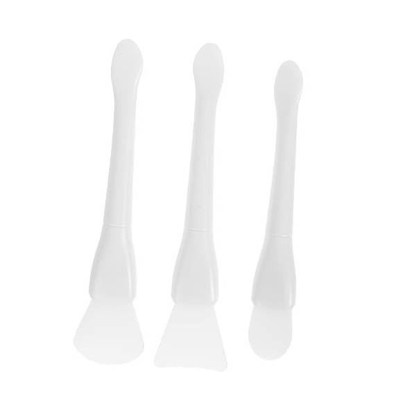 EXCEART 3 Pièces Spatule En Silicone Grattoir Nettoyant En Plastique Blanc Spatules Pratiques Pour Enlever La Cire Nettoyant 