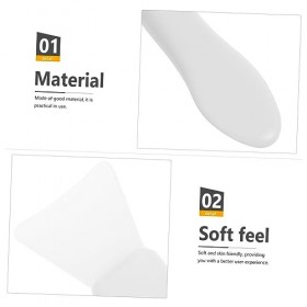 EXCEART 3 Pièces Spatule En Silicone Grattoir Nettoyant En Plastique Blanc Spatules Pratiques Pour Enlever La Cire Nettoyant 