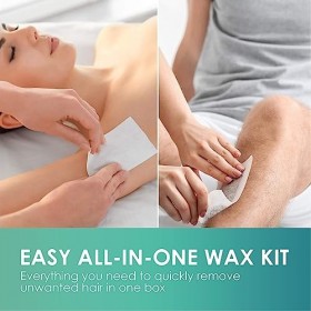 16pcs Bandes de Cire pour Lépilation, Bandes de Cire Douces pour les Aisselles des Jambes, Kit de Cire pour épilateur pour l