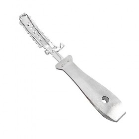 Yardwe 1 PC Rasoir Loto Scratcher Outil Viande De Porc Outil De Rasage des Cheveux Pince À Épiler Professionnelle Pince À Épi