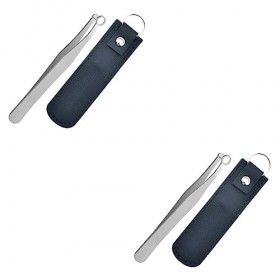 FOMIYES Tondeuse 2 Ensembles Nez Rond Outil DÉpilation Tondeuse De Précision Pince À Épiler Applicateur De Cils À Cheveux Pr