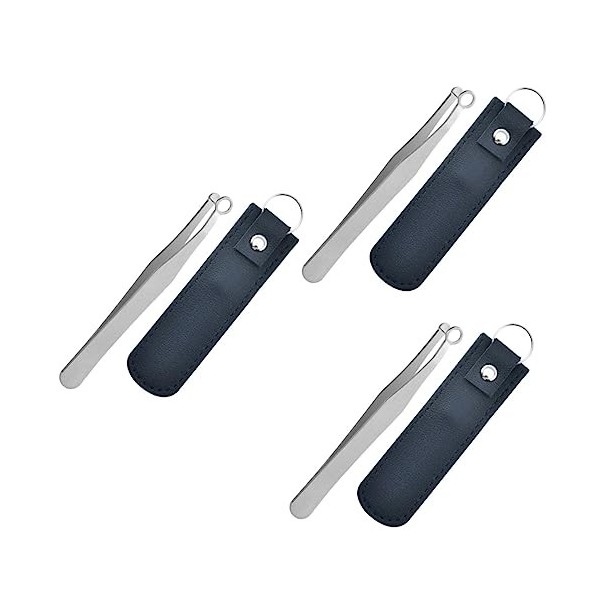 FOMIYES Tondeuse 2 Ensembles Nez Rond Outil DÉpilation Tondeuse De Précision Pince À Épiler Applicateur De Cils À Cheveux Pr