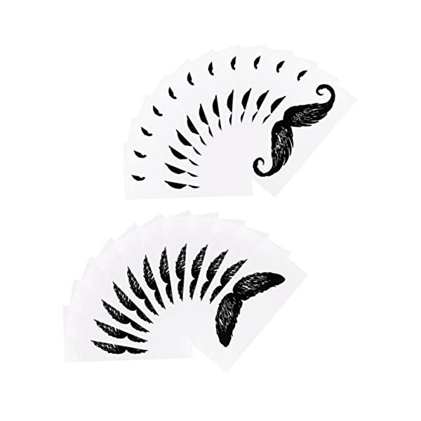 Beaupretty 24 Feuilles Autocollants De Style Barbe Fartage Kits De Cire Les Poils Du Nez Cire Pour Lépilation Épilation à La