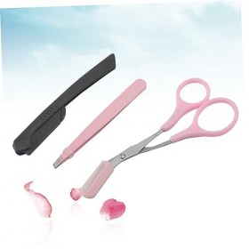 FRCOLOR 3 Pièces Costumes Noirs Kit De Ciseaux À Sourcils Kit De Coupe Des Sourcils Kit De Mise En Forme Des Sourcils Kit De 