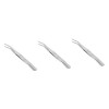 minkissy Lot de 3 pinces à épiler en acier inoxydable pour cils - Pince à épiler à cils - Pince à épiler de maquillage - Clip