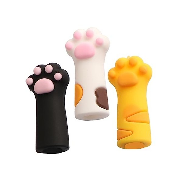 FOMIYES 6 Pièces Protecteur De Patte De Chat Capuchon De Pince À Épiler Peau Morte Couverture De Pinces Pour Animaux Capuchon