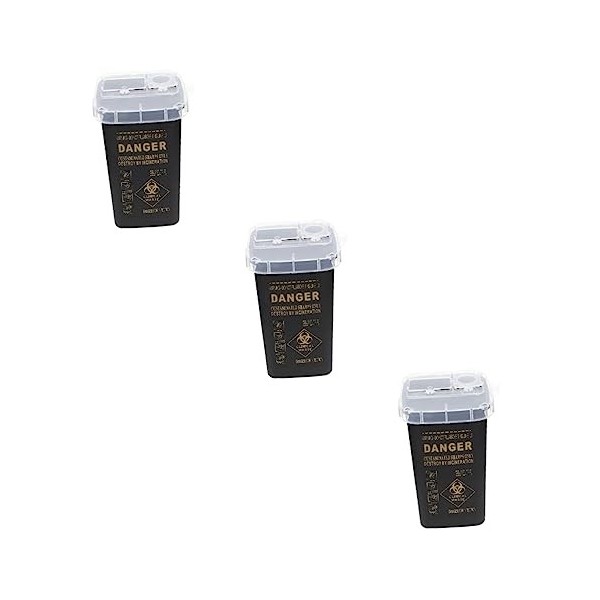 Lurrose Boîte De Rangement Poubelles Pour Aiguilles Et Objets Tranchants Contenant Pour Objets Tranchants En Plastique Cas De