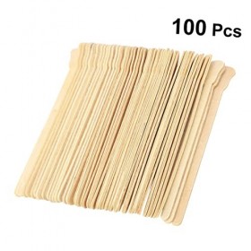 100 Pièces Dépilation à Sourcils Pains De Cire Pour Lépilation Spatule à Cire Artisanale Bâtons Dépilation Bâtonnet De Gla