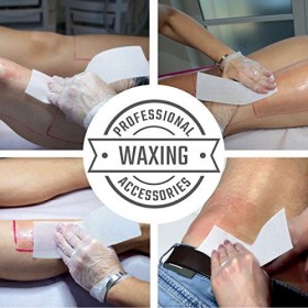 Bandes de non-tissé de qualité professionnelle de PINK Cosmetics 100 pièces pour cire et pâte de sucre - Haute adhérence po