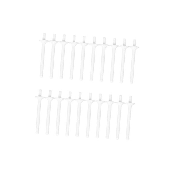 Lot de 20 outils de cire nasale pour adultes - Kit applicateur de cire - Pour homme - Bandes de cire - Pour épilation - de ne