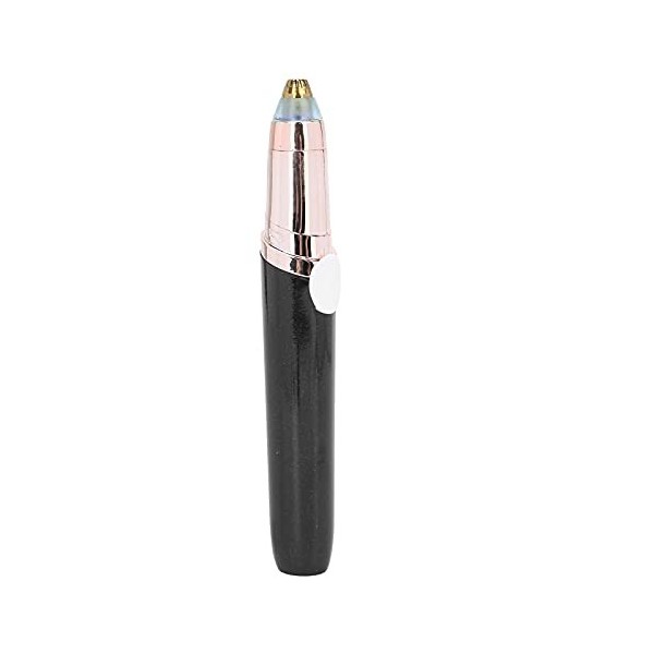 Petit rasoir électrique portable pour lèvres, joues, menton, nez, oreilles, sourcils pour femme noir 