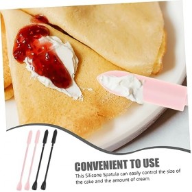FRCOLOR 4 Pièces Spatule En Silicone Outil Lotion Spatule Fondation Spatule Beauté Spatule Minuscule Spatule Cire Spatule Maq