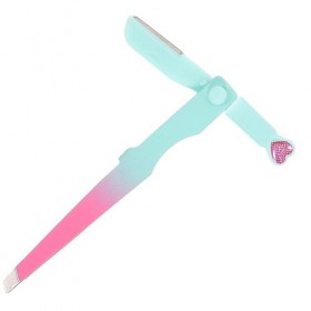 Outil Rasoir Lames De Tondeuse à Sourcils Couteaux à Sourcils Brosse à Sourcils Pince à Faux Cils Épilation Du Visage Pince à