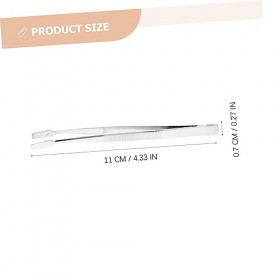 minkissy 6 Pièces Pince à Ongles Pince à Timbres Pince à Bijoux Pince à Tête Droite Pinces à Faux Cils Applicateur De Faux Ci