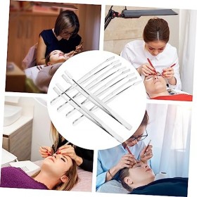 Beaupretty Pince À Épiler Bijoux 6 Pièces Autocollant De Pince À Épiler Pince À Épiler Artisanale Pince À Épiler À Pointe Pla