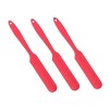minkissy 3 Pièces Grattoir à Huile Cuite Bâtons De Cire Antiadhésifs Cuillère Cosmétique De Mélange De Cire Spatules en Silic