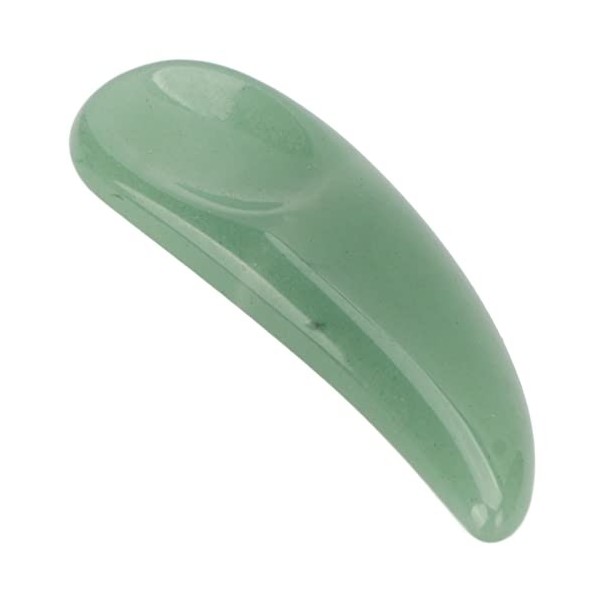 Spatule Cosmétique Incurvée, Spatule de Maquillage, Mini Pierre de Jade Gua Sha, Spatule Cosmétique Incurvée pour Crème pour 