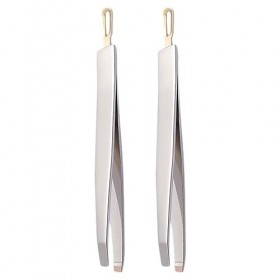 POPETPOP 2 Pièces Cuillère Extracteur De Comédons À Sourcils En Métal Pince À Épiler En Métal De Précision Pince À Sourcils P