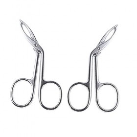 FOMIYES 2 Pièces Pince À Épiler À Pointe Inclinée Pince À Épiler À Sourcils Pince À Épiler Pour Sourcils Pointe Droite Tondeu