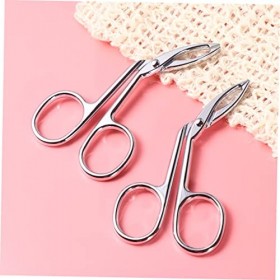 FOMIYES 2 Pièces Pince À Épiler À Pointe Inclinée Pince À Épiler À Sourcils Pince À Épiler Pour Sourcils Pointe Droite Tondeu