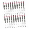 minkissy Lot de 24 pinces à épiler à pointe plate en acier inoxydable pour femme - Kit de pinces à épiler plates pour maquill