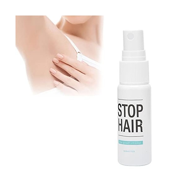 Spray Inhibiteur de Cheveux 20 Ml Spray Dépilation Danger Adoucir les Poils du Corps Hydrater la Peau Ingrédients Danger Con