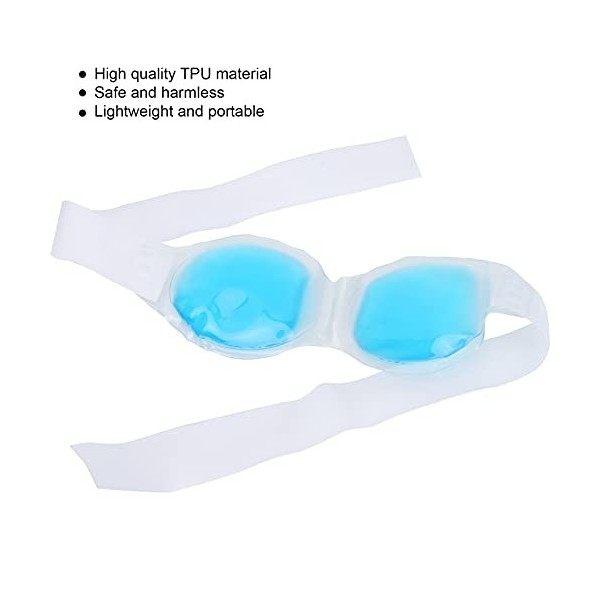 Ice Eye Pack, Cold Compress Eye Pack Gel Eye Léger et portable Élimine les yeux Puffines Eye Therapy Pack pour la maison/Inst