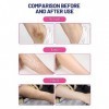 Bandes de Cire Dépilation, 20 Bandes de Cire pour le Visage pour Peau Sèche, Aisselles, Jambes, Zone Bikini, Bande de Cire D