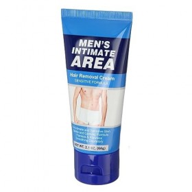 Alaaner Hommes Crème Dépilatoire Indolore Doux Lissage Peau Inhibiteur de Cheveux Crème pour Partie Privée 60g