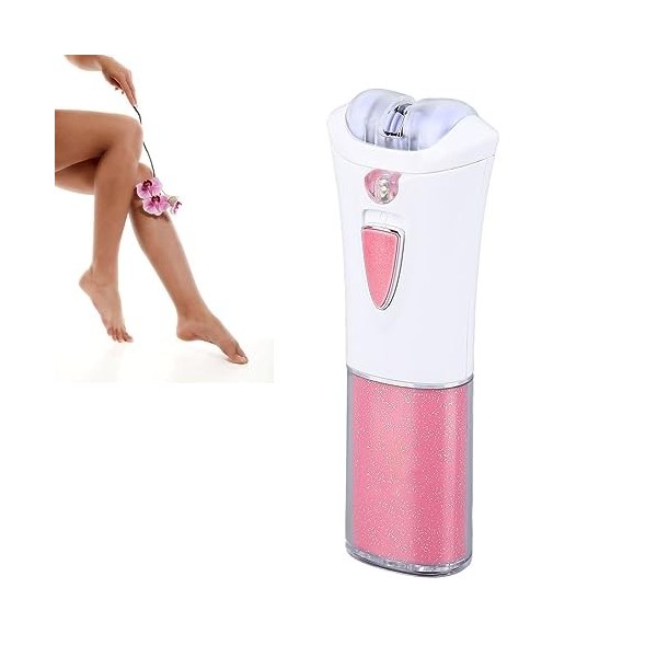 Épilateur dépilation, alimenté par Batterie Lavable Douceur Glisse épilation Femme épilato Compact pour Fille pour Voyage